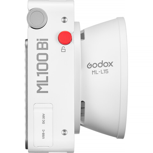 Godox ML100Bi K1 Bi-Color Portable LED Light (36° Lens & Power Bank Holder Kit) - 6